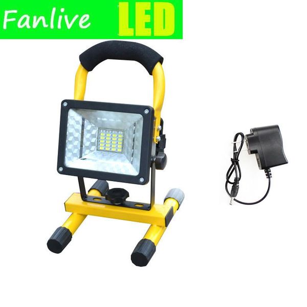 

floodlights led floodlight 30w 24 leds portable flood spotlight 2000lm outdoor rechargeable light power by 3x 18650 battery