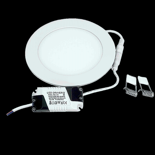 

ultra thin downlight lamp 3w 6w 9w 12w 18w ceiling recessed grid slim round panel light lights led