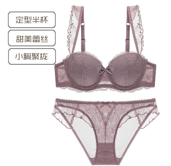 

bras sets lace lingerie bra set women push up underwear plus size adjustable and panties, Red;black