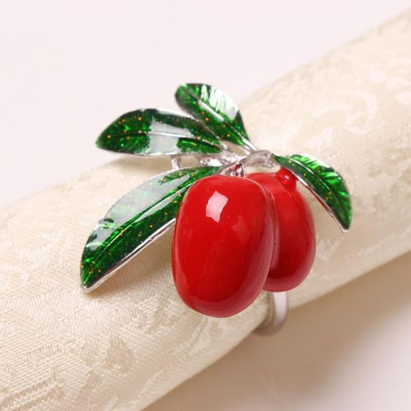

napkin rings 4 / pcs fresh fruit ring buckle el mouth cloth