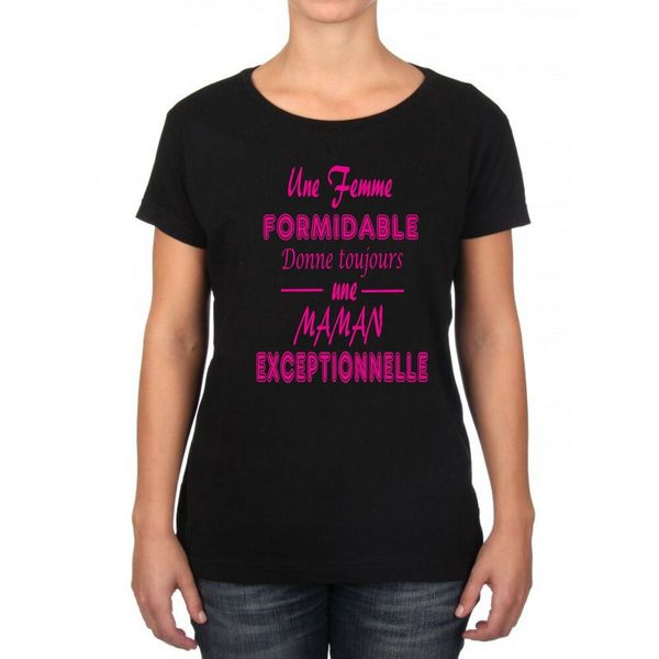

womens t-shirt a wonderful woman... an exceptional mom, White;black