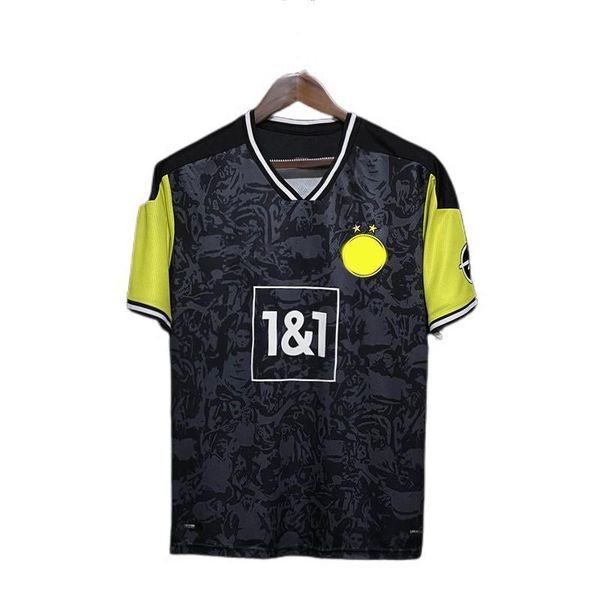 

jersey 2021-2022 season soccer suit dortmundes sancho royce black special edition shirt men's casual shirts, White;black