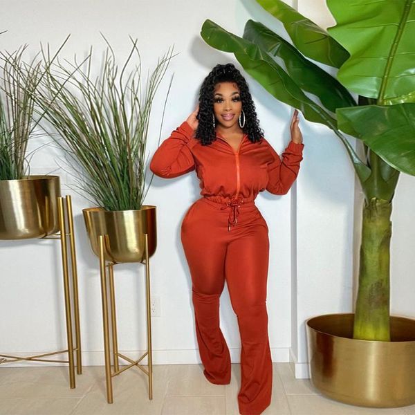 

women's two piece pants ewsfv 2022 women fashion casual zipper tie solid color suit versatile comfortable long sleeve set, White
