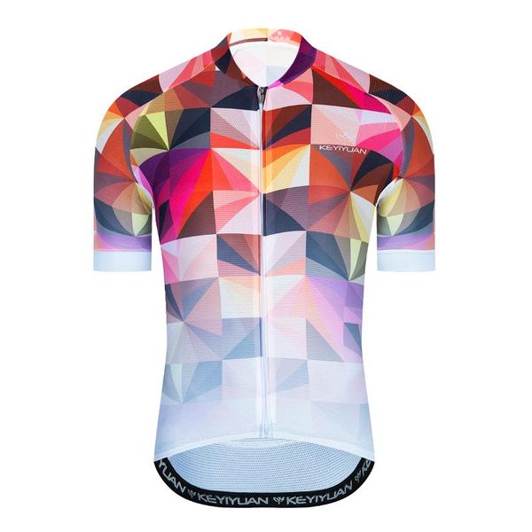 

racing jackets keyiyuan men pro cycling jersey 2022 summer short sleeve mountain bike road mtb vmoletom, Black;red