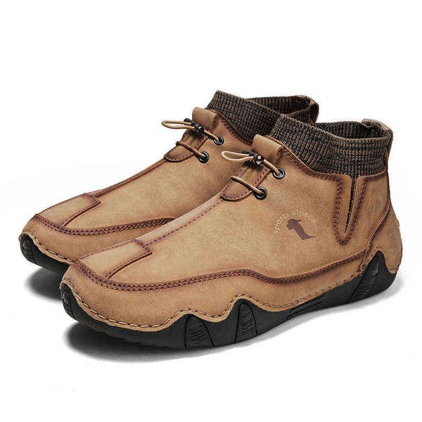

fashion trend men's high ocs board shoes sports casual leather large size special