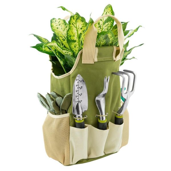 

storage bags portable bucket tool bag garden gardening tote multi-pockets
