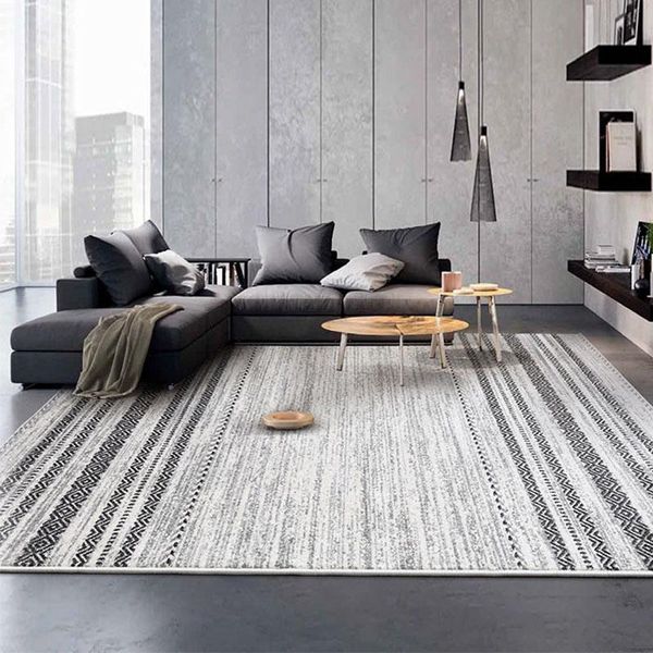 

carpets nordic striped carpet living room modern bedroom rug sofa coffee table floor mat brief study thick rugs and