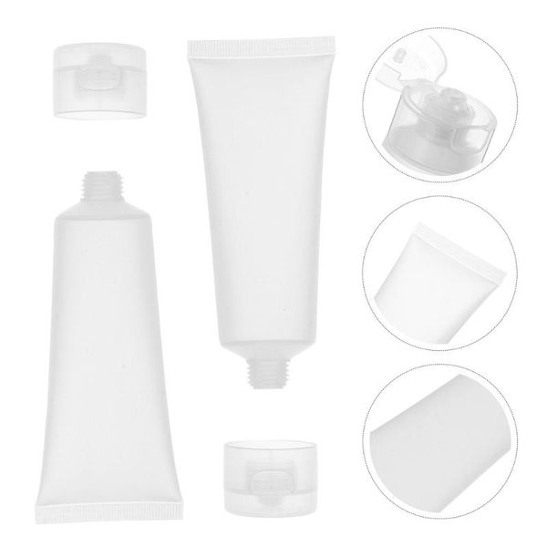 

12pcs 50g empty bottles makeup dispensers with cap for shampoo liquid storage & jars