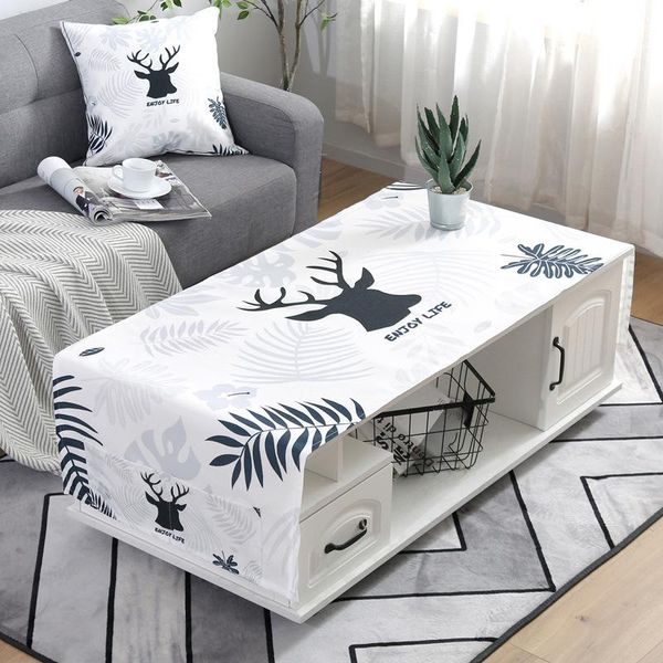 

table cloth nordic cotton and linen universal towel tablecloth living room coffee pad refrigerator dust cover