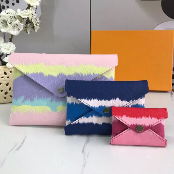 

women classic pochette kirigami clutch bag 3 separate envelope-style holding bags that overlap each other