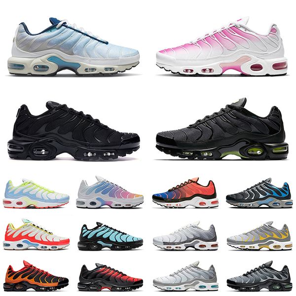 

tn plus men women running shoes volt glow psychic blue white pink rainbow crater triple black voltage purple mens trainers outdoor sneakers
