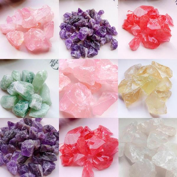 

fragrance lamps crystal stone with essential oil using pink purple white yellow green diffuser energy