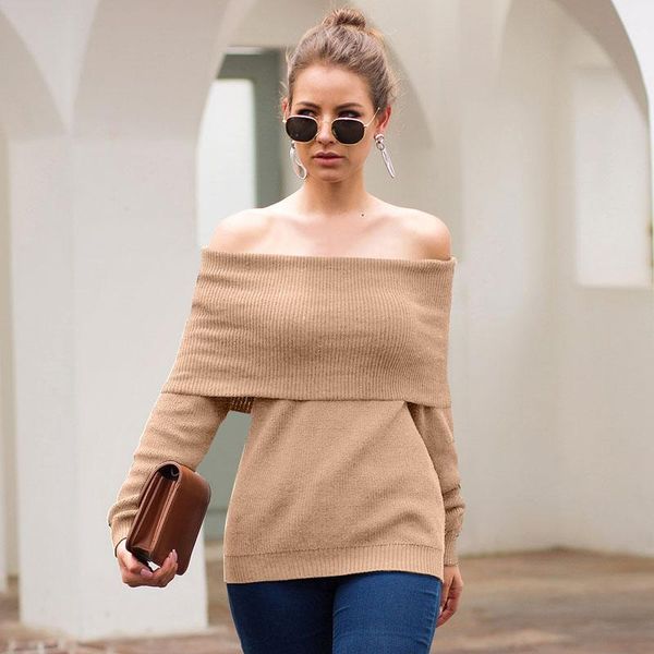 

women's sweaters ly womens long sleeve turtleneck sweater multiple wearing methods autumn loose pullover m99, White;black