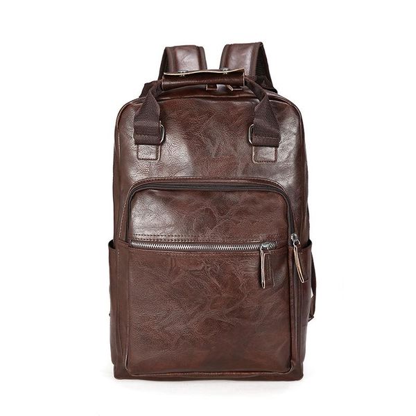 

backpack men backpacks fashion large leather male korean student boy business lapschool computer bag