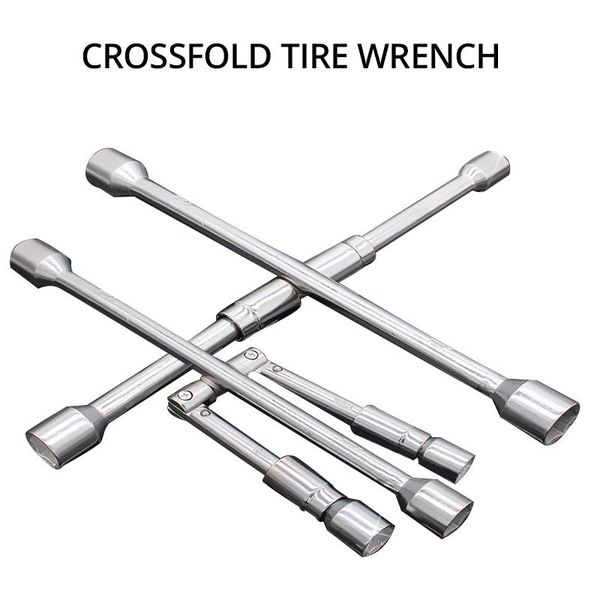 

multifunction cross wrench labor saving folding disassembly tire repair sleeve changing tool car hand tools
