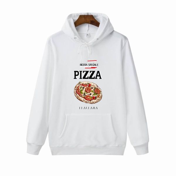 

men's hoodies & sweatshirts 2021 autumn winter men women casual fashionable harajuku streetwear jumper est pizza printed hoodie, Black