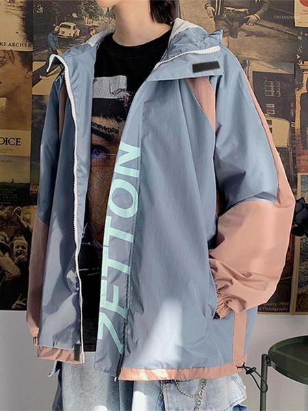 

men's jackets zipper jacket men style hooded casual streetwear varsity korean clothes mens clothing bg50js, Black;brown