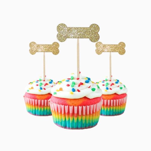 

other festive & party supplies shining dog cake er bone footprint decor insert favors cupcake ers kids decorating birthday gathering