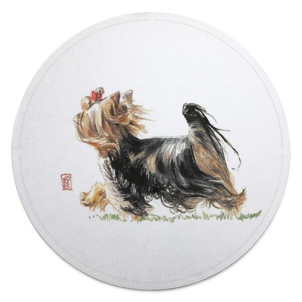 

blankets yorkshire terrier blanket fleece car round soft fashion furry bedspread