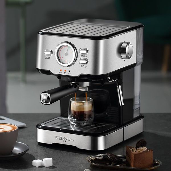 

coffee machine espresso coffeeware italian automatic maker 20 bar water pump cappuccino milk frother moka 1050w dl-kf5403 makers