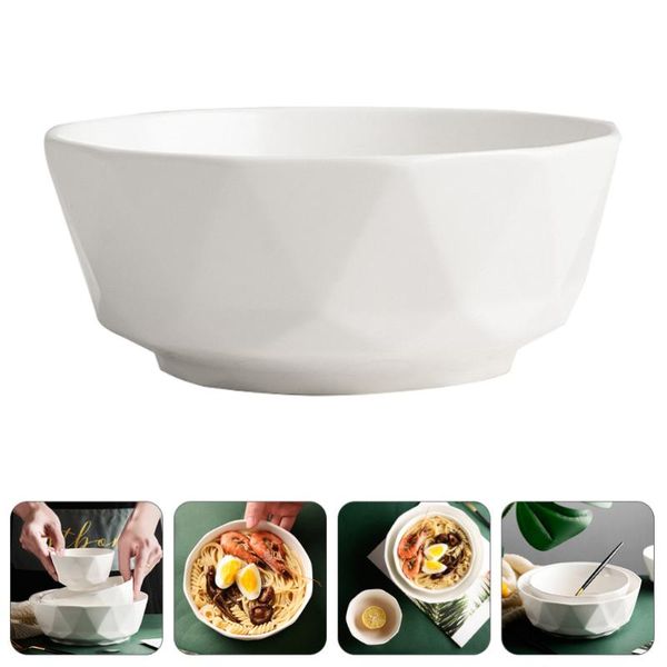 

1pc ceramic noodle bowl fast container instant rice salad bowls