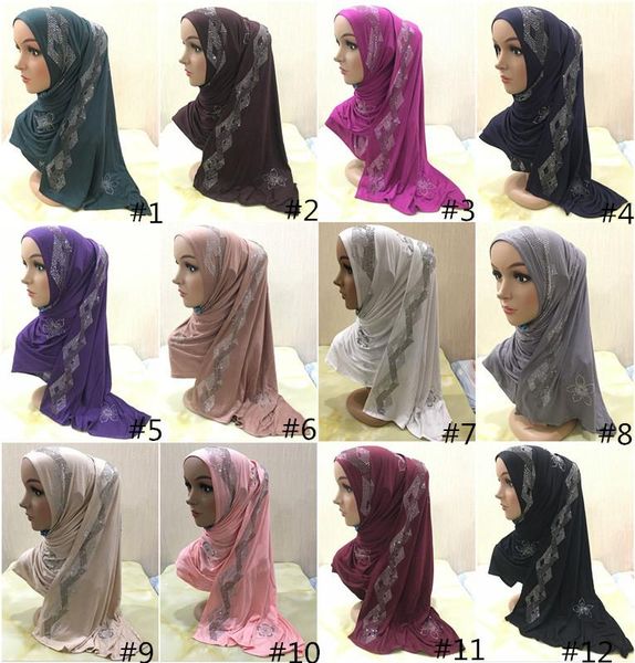 

ethnic clothing can mix styles,colors mercerized cotton muslim long scarf women's headscarf arab, Red
