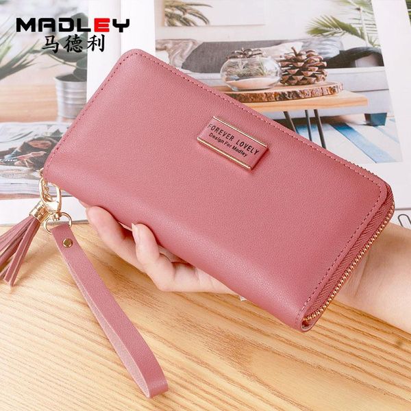 

wallets 2021 30% long wallet women's handbag fashion korean large capacity zipper, Red;black