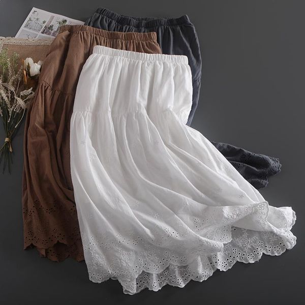 

summer art embroidery small fresh skirts female skirt, Black