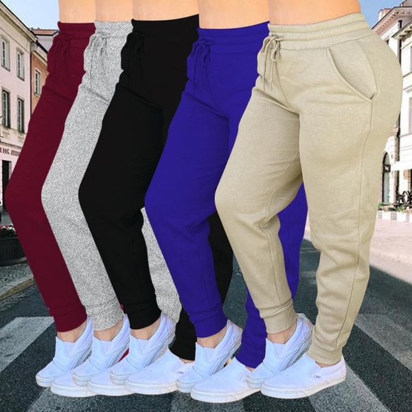 

muyogrt women mid-waist casual loose solid color sweatpants baggy sports pants joggers wide leg trousers thin women's & capris, Black;white