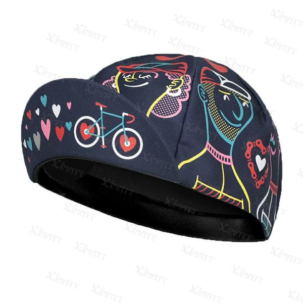 

cycling caps & masks summer couples style loves cap xima polyester sports has quick drying men and women wear bike balaclava 2021, Black