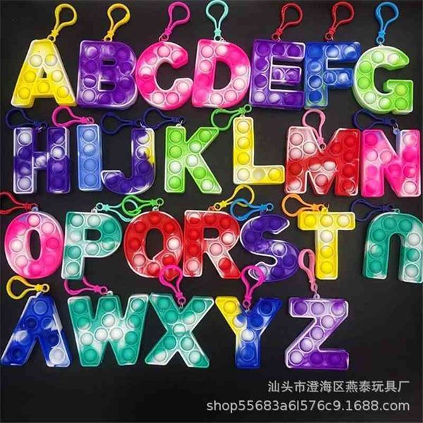 

new rat killing pioneer 26 letter spell word bubble music keychain parent-child interactive science and education toy