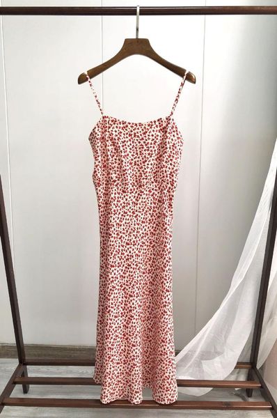 

casual dresses women dress floral sling fishtail midi 2021 spring summer, Black;gray