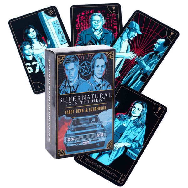 Novo Tarot Supernatural Cartões Tarot Deck 78pcs Tarot Cartão De Tarot Festa De Jogo De Tabela De Tabela Do Jogo Deck Fortune-Telling Oraacles Cartões