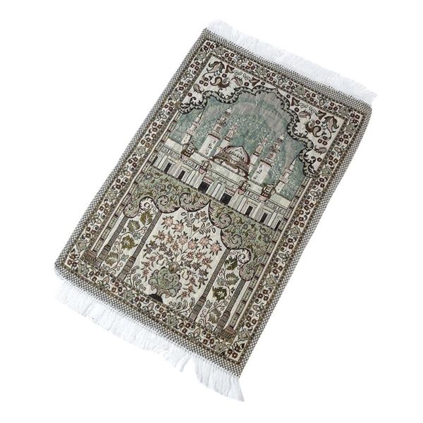 

cushion/decorative pillow 1pc muslim prayer rug tassel floral mosque printing mat meditation pilgrimage