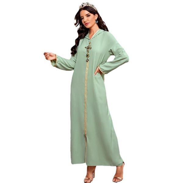 

ethnic clothing abaya dubai turkey muslim fashion hijab dress islam abayas for women hooded robe femme longue musulman de mode, Red