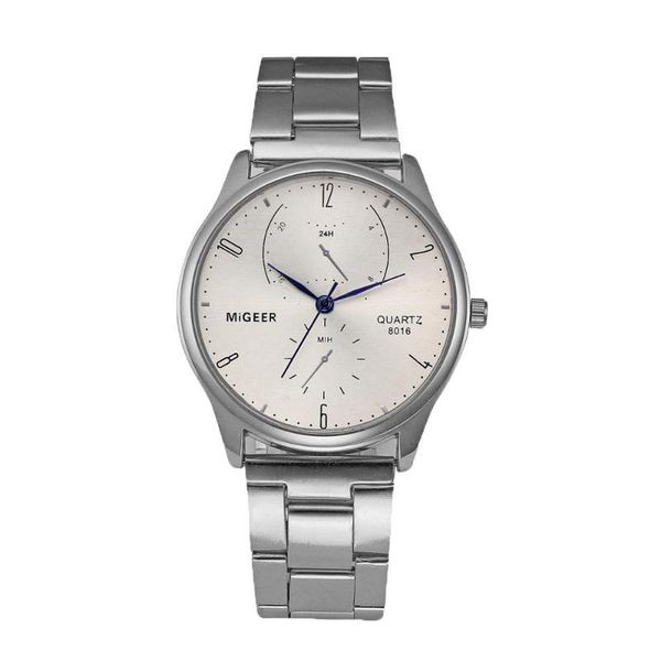 

wristwatches fashion men's stainless steel strap quartz watches business relogio masculino y40, Slivery;brown