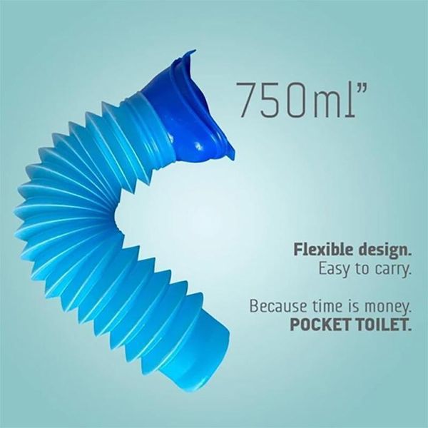 

bath accessory set 750ml portable emergency urinal car stretchable small outdoor camping reusable mini toilet bag