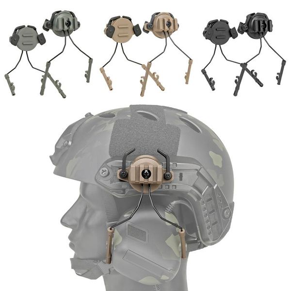 

cycling helmets 2x tactical helmet rail adapter headset holder headphones bracket