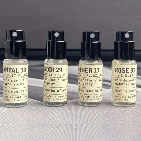 

perfume women neutral fragrance 5ml*4 pieces gift sets perfumes bond santal 33 rose 31 noir 29 quality long lasting flavor fast delivery