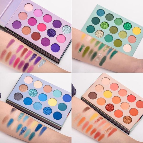 

color matte eye shadow pallete makeup glitter pigment cosmetic highlight eyeshadow palette make up waterproof cosmetics party favor