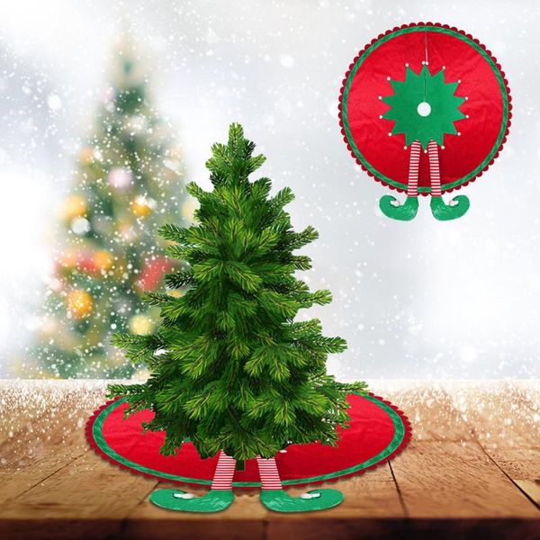 

christmas decorations elf legs tree skirt carpet floor mat indoor outdoor festive decoration accessories