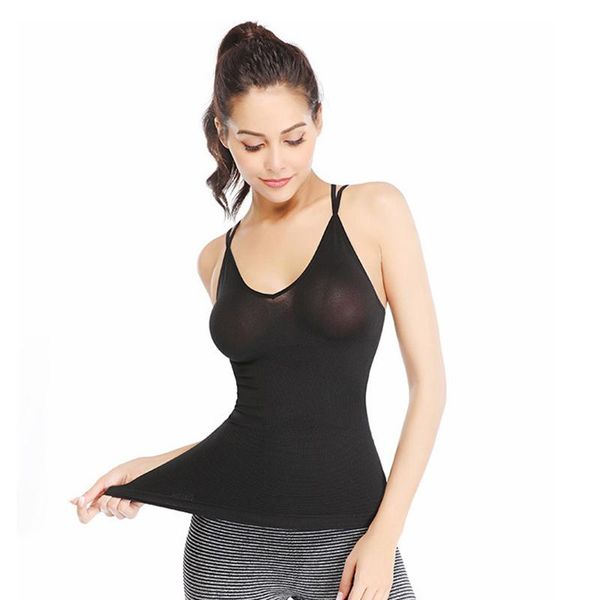

yoga outfits sleeveles cross back sports tank shirt running sport push up gym fitness breathable female vest, White;red