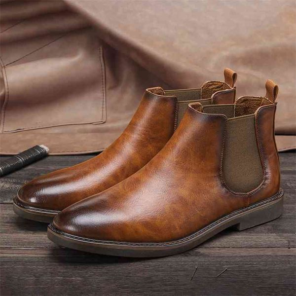 

40-46 boots men brand fashion comfortable leather boots #kd5236 210820, Black