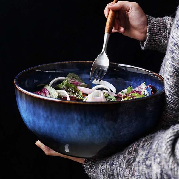 

fancityplatycodon grandiflorum home japanese style large bowl salad creative noodle ceramic soup pot r bowls