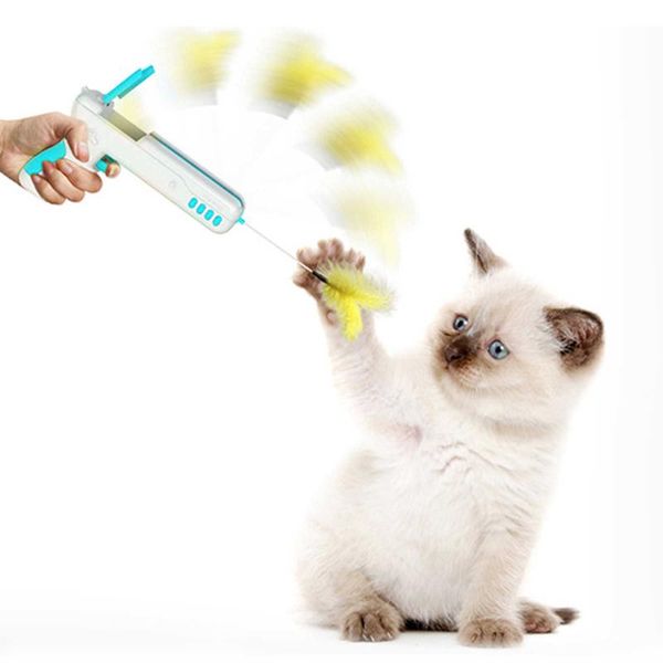 

cat toys toy creativity rebound gun feather products