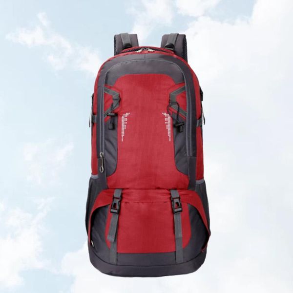 

climbing bag 40l waterproof travel hiking trekking backpack men sports camping laprucksack outdoor bags (red)