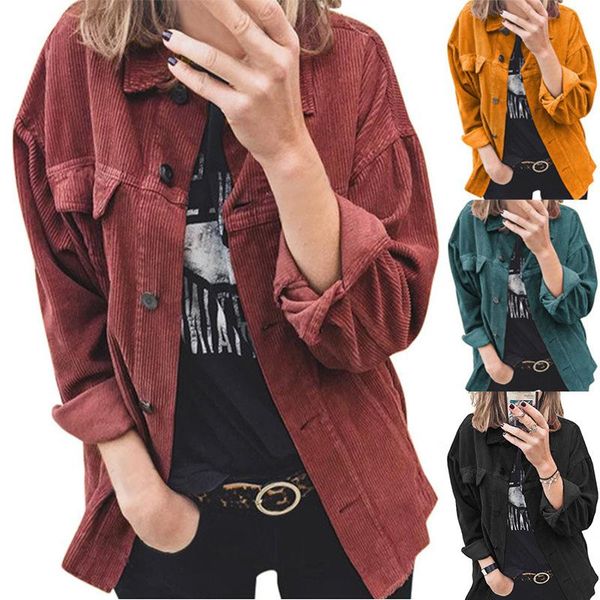 

women's jackets fall 2021 women ladies coats and single breasted turn-down collar sacos de mujer vestir abrigo outwear, Black;brown
