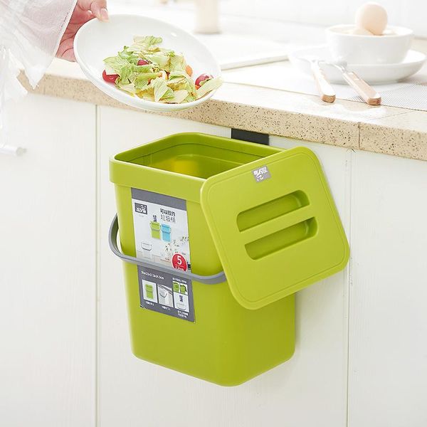 

waste bins multifunction hanging trash can for kitchen nordic wall mounted bathroom bin wastebasket toilet bucket with cover ashcan