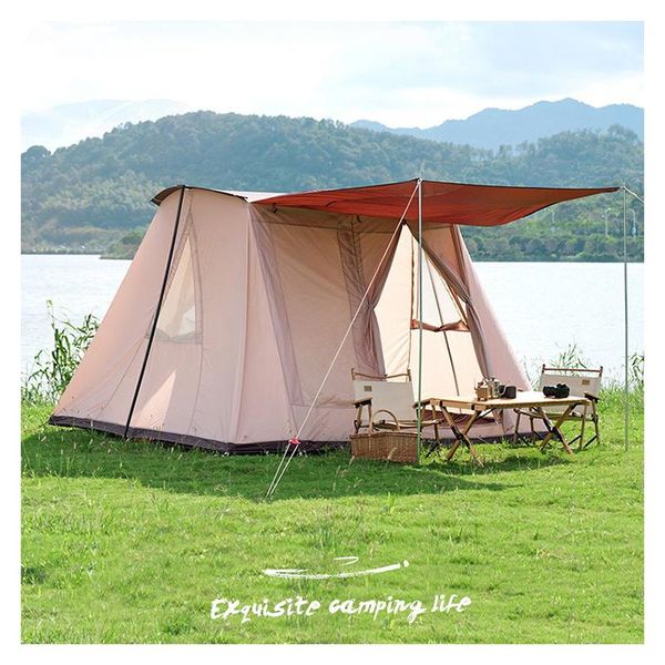 

tents and shelters spring tent for 4 people luxury family camping oxford cloth ridge folding hands up easy to build beautiful