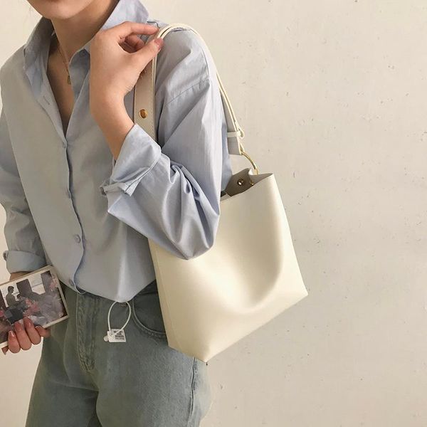 

evening bags casual tote for womens shopper purses and handbags composite bag shoulder woman solid color underarm 2021 summer bolsas
